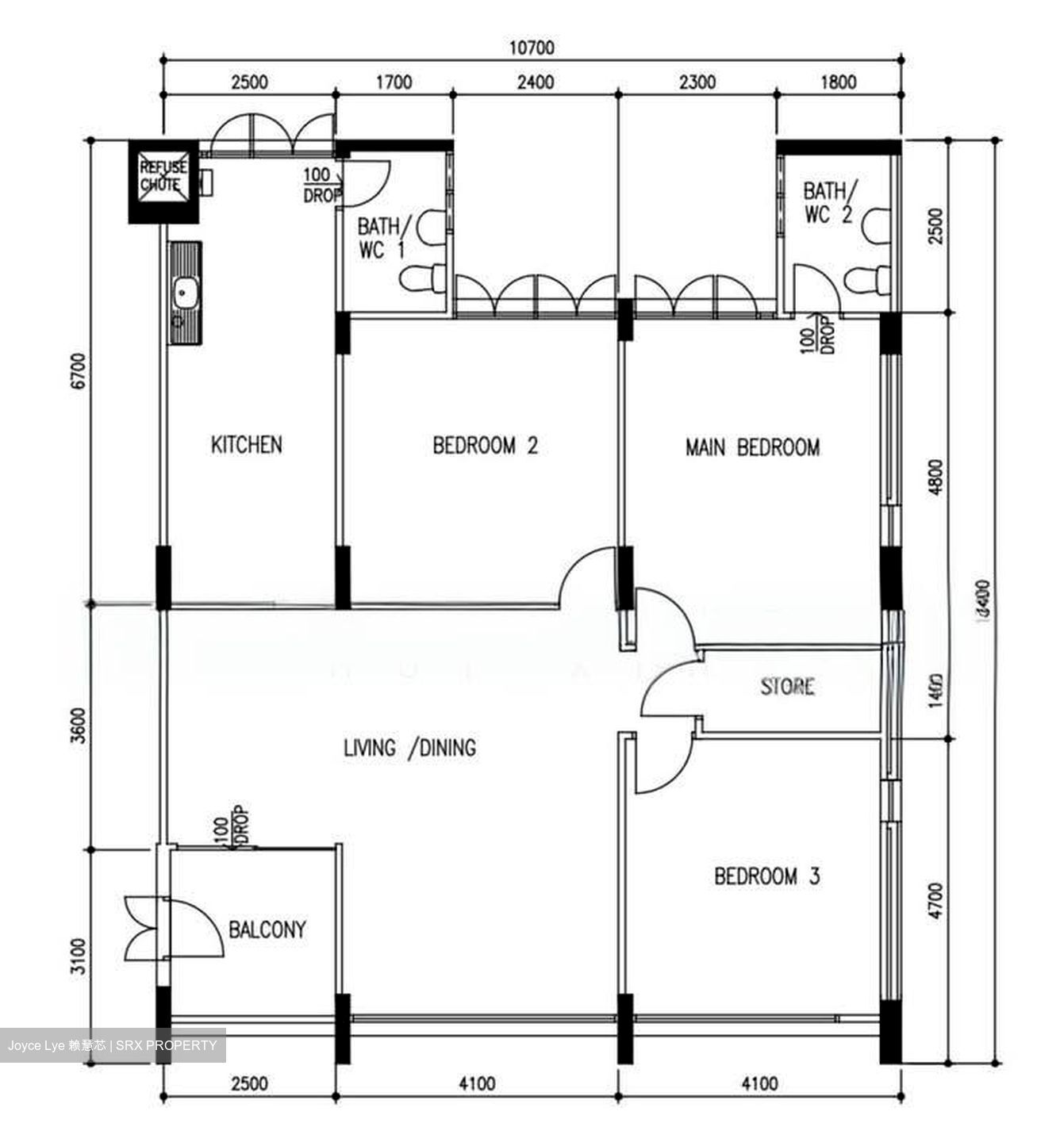 Blk 50 Hoy Fatt Road (Bukit Merah), HDB 5 Rooms #543610551